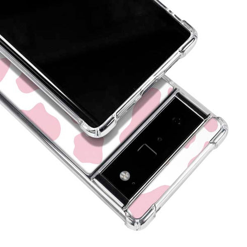 Pink Cow Print Google Pixel 6 Clear Case